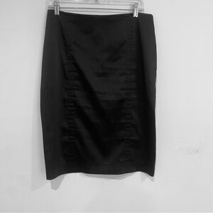 LARRO BLACK SEMI SHEEN MINI SKIRT SIZE 8 GOTH WHIMSIGOTH GRUNGE MINIMLAIST